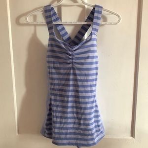 Core kicker tank in apex stripe lavender dusk